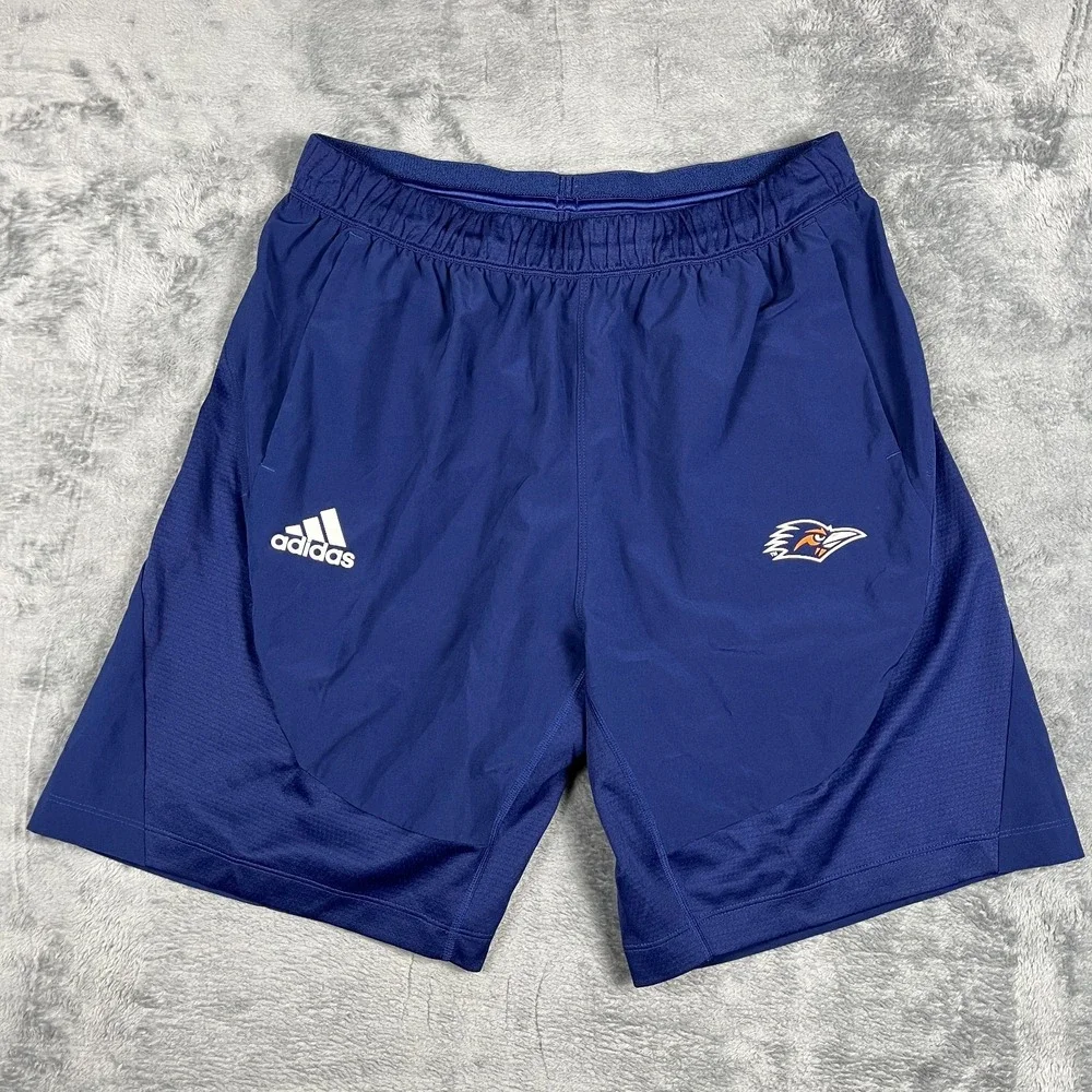 Adidas UTSA Roadrunners Shorts Mens Large Blue NCAA Football Athletic Wear
